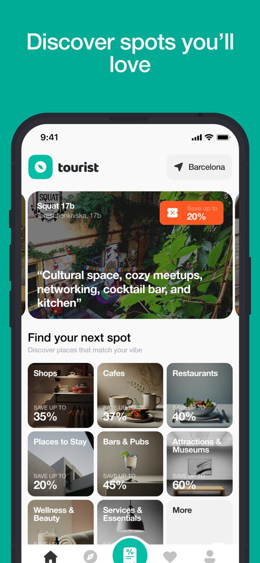 Tourist app screenshot 1